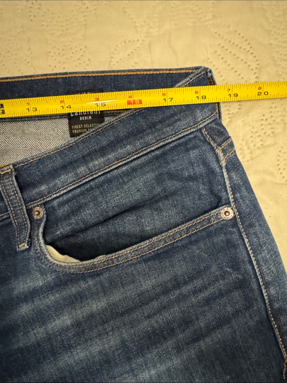 Ace Rivington Slim Taper Men's Jeans in Dirty Wash - Picture 3 of 10